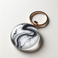 Marble Effect Acrylic Keychain